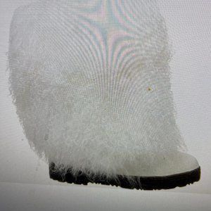 White BearPaw Natural Fur Boots